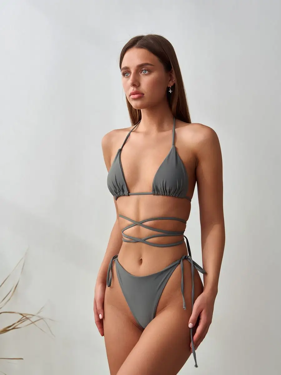 Azura | Swimsuit with triangle ties